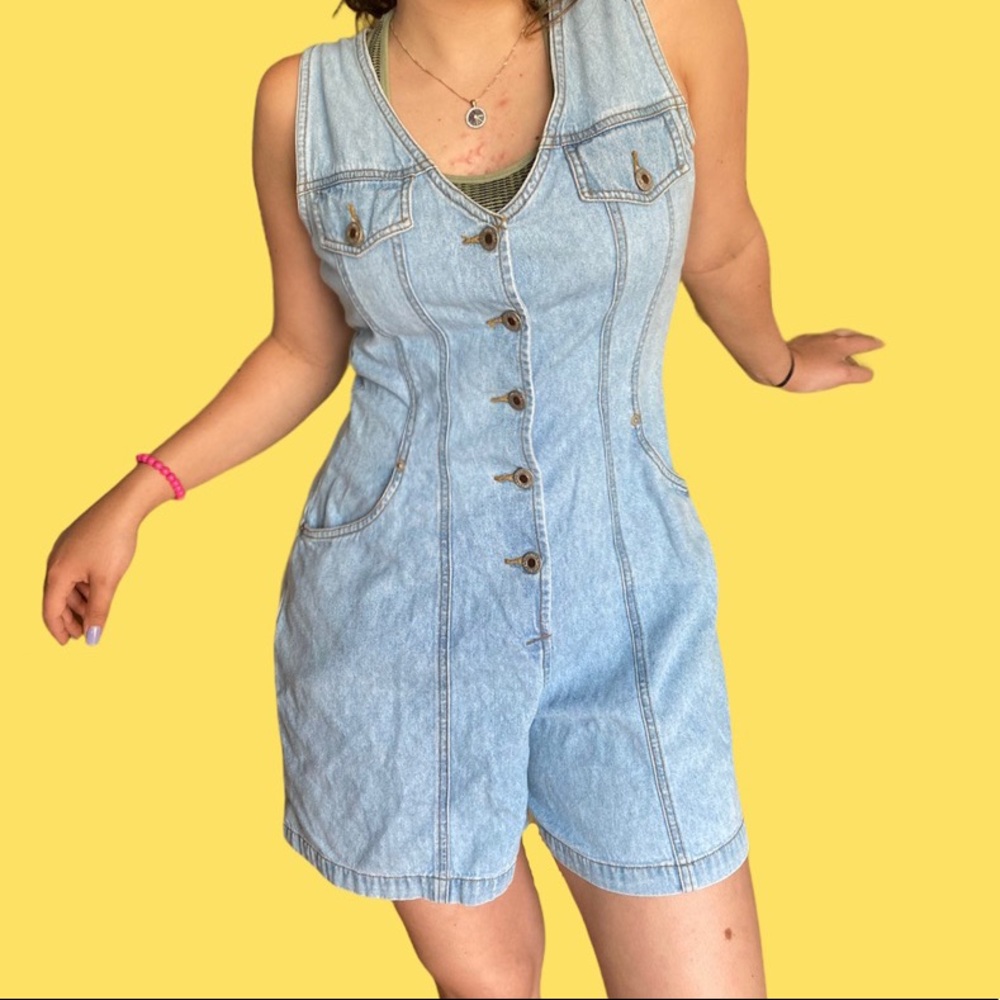 Starwear vintage denim romper
